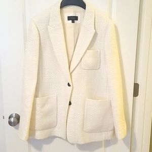 Jcrew boyfriend blazer in shimmer tweed